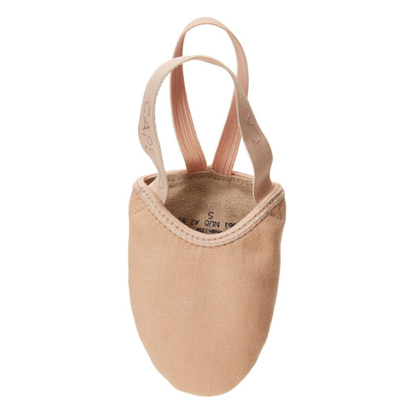 tan capezio pirouette ii dance shoes, top view