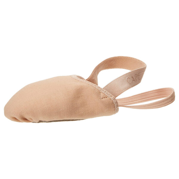 tan capezio pirouette ii dance shoes, left side view