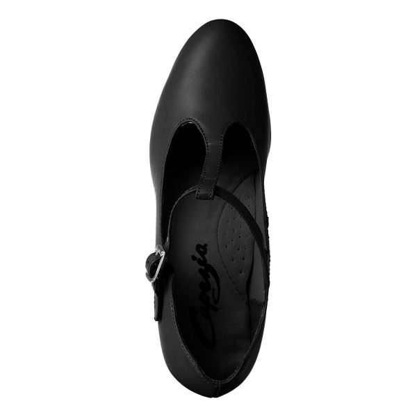 top view of Capezio Jr. Footlight T-Strap Character Shoe