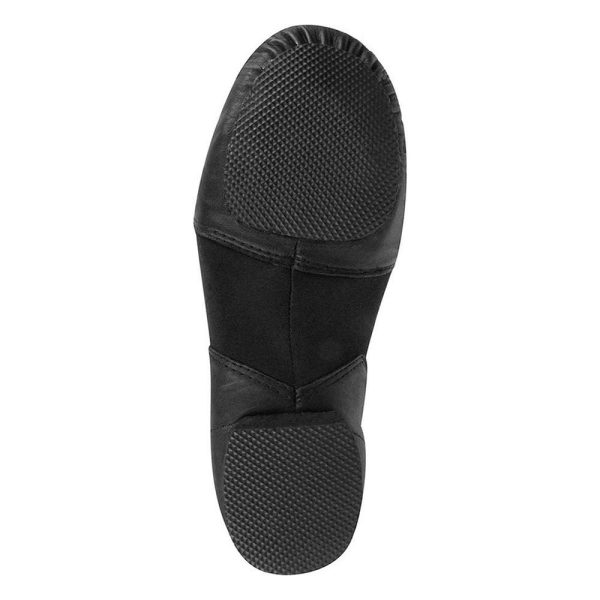Black Danshuz Slip-on Jazz Dance Shoe, bottom sole