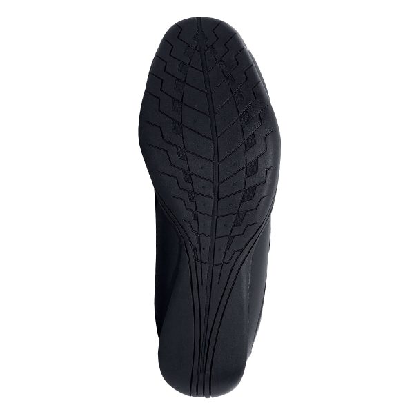 Black Zephz Zenith Cheerleading Shoes, bottom sole view