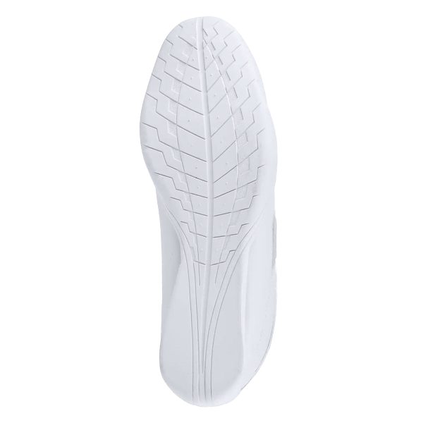 White Zephz Zenith Cheerleading Shoes, bottom sole view