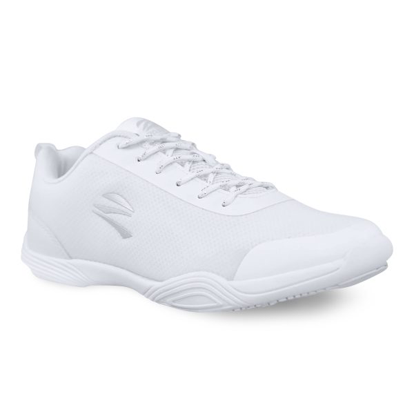 White Zephz Lightning V2 Cheerleading Shoes, side view