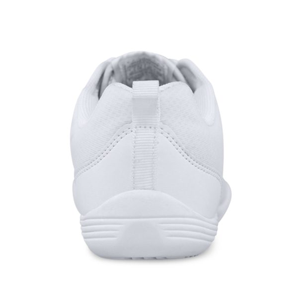White Zephz Lightning V2 Cheerleading Shoes, back view
