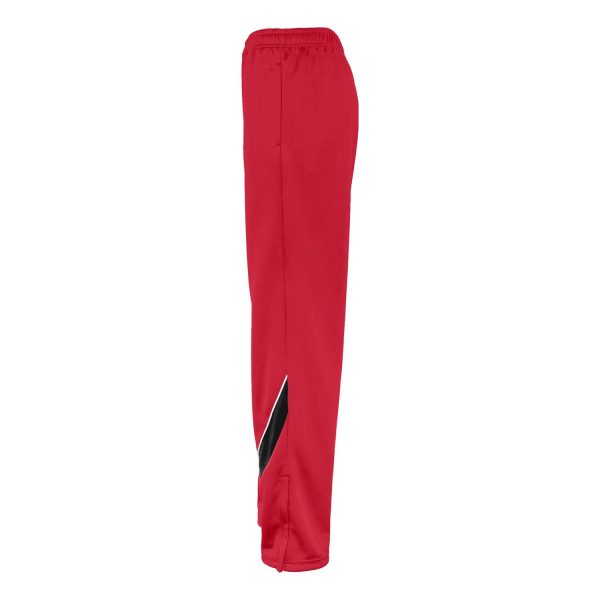 Red/Black/White Champion Nova Warm Up Pants, side view