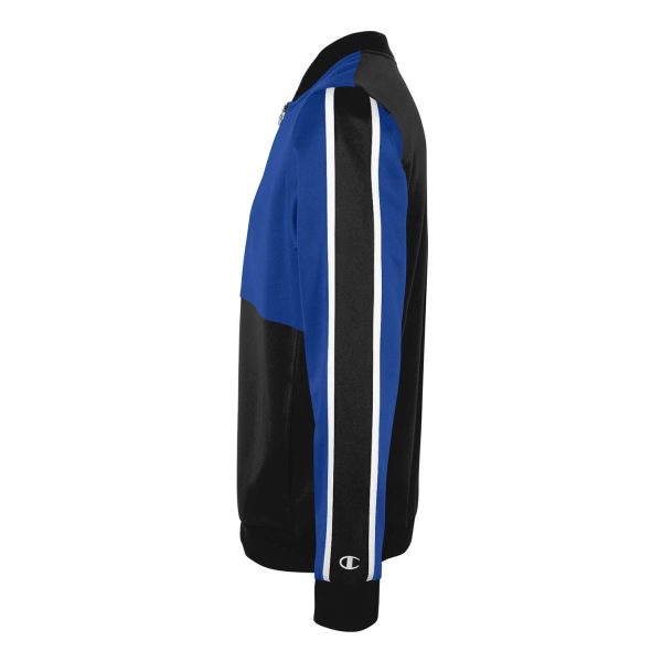 Royal/black/white Champion Break Out Warm Up Jacket, side view