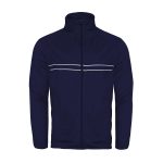 352300 navy white badger wired outer core warm up jacket