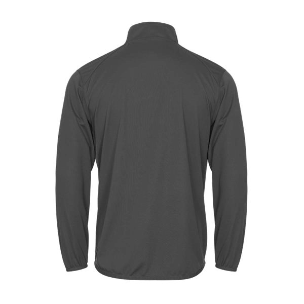 Men's Grey Badger Wired Outer-Core Warm Up Jacket, Back View