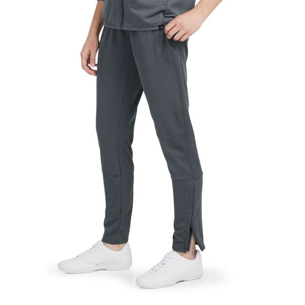 Grey Badger Outer Core Warmup Pant, detail view with model