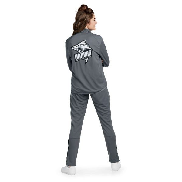 Grey Badger Outer Core Warmup Pant, back view with model