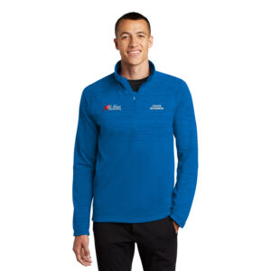 Royal Augusta Shadow Tonal Heather 1/4 Zip Pullover, front view of model