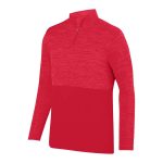 352908 red augusta shadow tonal heather zip pullover