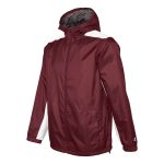 353511 maroon white champion quest warm up jacket