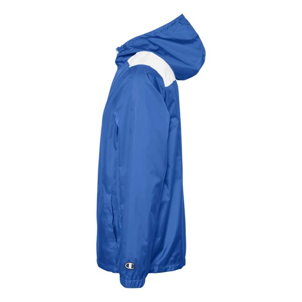 Royal/White Champion Quest Warm Up Jacket, Side View