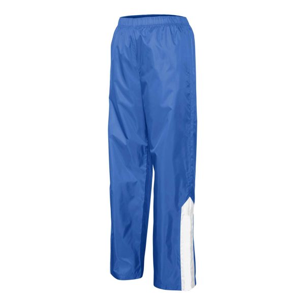 Royal/White Champion Quest Warm Up Pants, front three-quarters view