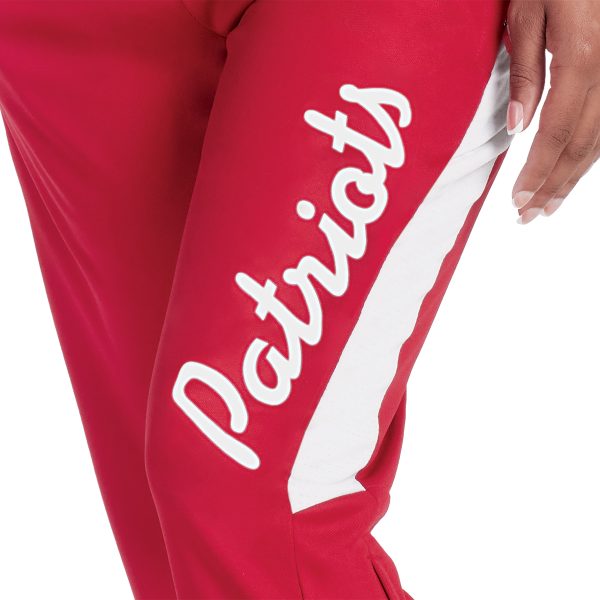 red/white Holloway Crosstown Warmup Pants embellishment detail
