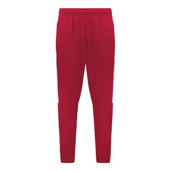 front view red/white Holloway Crosstown Warmup Pants