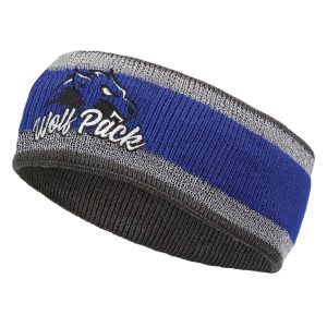 Holloway Reflective Headband with decoration that reads wolfpack