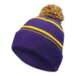 353860 purple gold holloway homecoming beanie