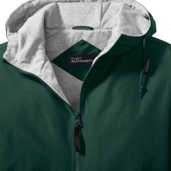 Port Authority Team Jacket, front collar detail