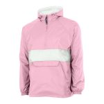 356060 pink white charles river classic striped pullover