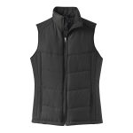 Black Women's Port Authority Puffy Vest