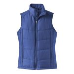 357090 blue black port authority puffy vest