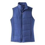 Blue Black Women's Port Authority Puffy Vest