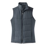 357090 slate black port authority puffy vest