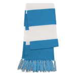 Carolina/White Sport-Tek Spectator Scarf with Fringe