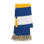 True Royal/Gold/White Sport-Tek Spectator Scarf with Fringe