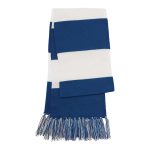 True Royal/White Sport-Tek Spectator Scarf with Fringe