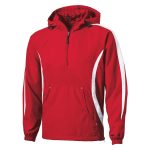 357214 true red white sport tek colorblock raglan anorak jacket