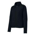 Women's Black Sport-Tek Tricot Track Jacket