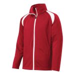 357217 red white womens sport tek tricot track jacket