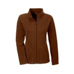 Women's Dark Brown Team 365 Campus Microfleece Jacket