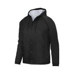 357331 black augusta hooded coach jacket