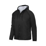 Augusta Black Hooded Coach's Jacket