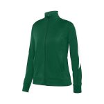 357332 womens dark green white augusta medalist 2 jacket