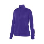 357332 womens purple white augusta medalist 2 jacket
