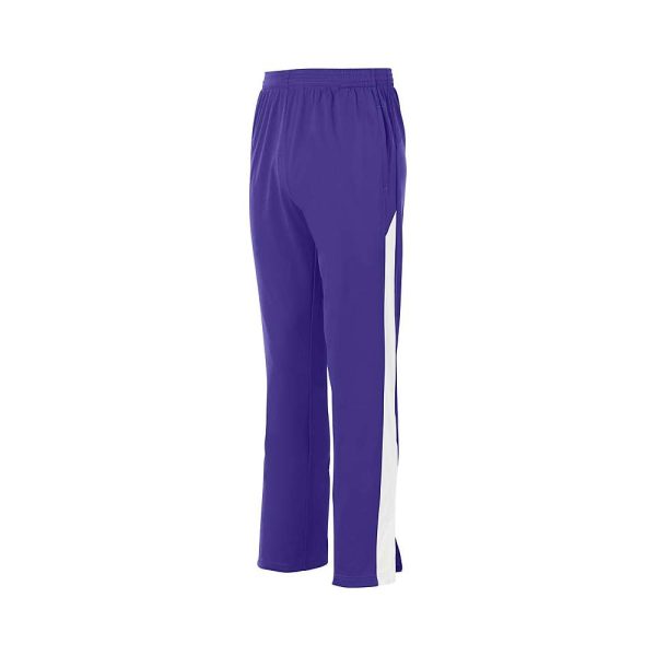 Purple/White Augusta Medalist 2.0 Pants, front three-quarters view