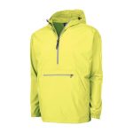 357339 neon yellow charles river pack n go pullover