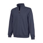 navy heather charles river quarter zip sweatshirt