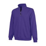 Purple Charles River Crosswind Quarter Zip Sweatshirt