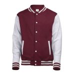 357413 burgundy grey awdis letterman jacket