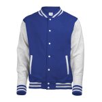 Royal/Grey AWDis Letterman Jacket