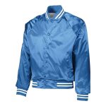 Columbia/White Augusta Satin Baseball Jacket