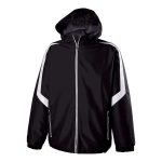 357502 black white holloway charger warm up jacket