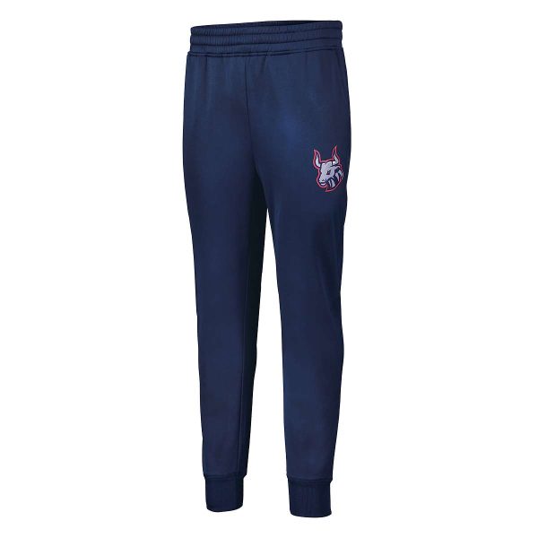 Navy Augusta Performance Fleece Jogger, front three-quarters view