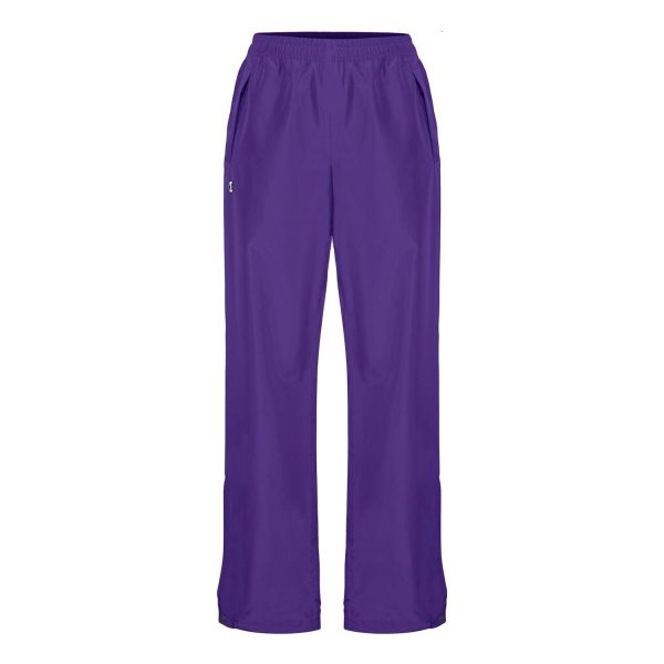 purple Champion Trailblazer Warm Up Pants, front view